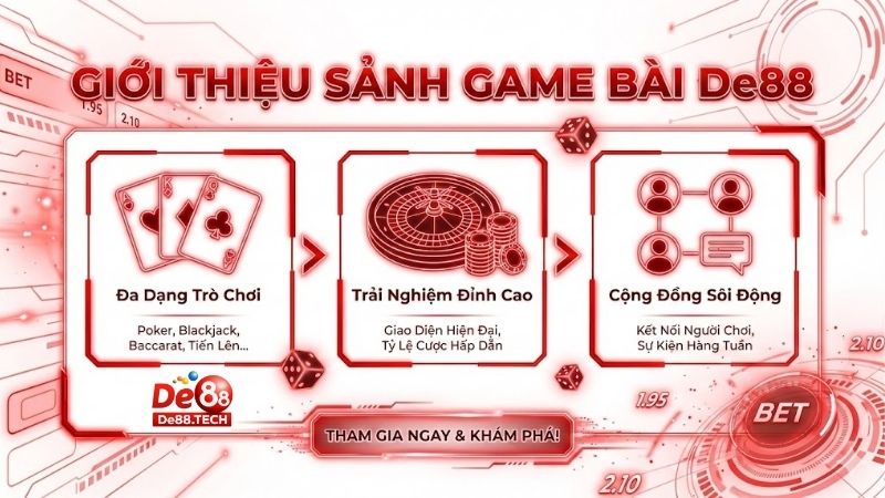 game-bai-de88-hang-loat-tua-game-bai-kinh-dien-va-hien-dai